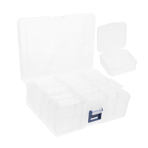 DRESSOOS Transparente Schmuckaufbewahrungsbox – Organizer-box Aus Kunststoff Für Ohrringe Perlen – Tragbarer Mini-aufbewahrungsbehälter Mit Deckel DRESSOOS Transparente Schmuckaufbewahrungsbox – Organizer-box Aus Kunststoff Für Ohrringe Perlen – Tragbarer Mini-aufbewahrungsbehälter Mit Deckel von DRESSOOS