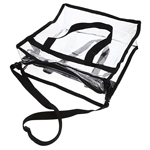 DRESSOOS Transparente Tasche Aus Hochwertigem PVC-Material Multifunktionale Umhängetasche Für Damen Praktische Crossbody-Tasche Mit Glatter Oberfläche Schlichtes Weibliches Accessoire von DRESSOOS