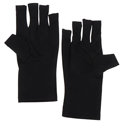 DRESSOOS Uv-maniküre-handschuhe Gel-nagel-handschuhe Vollfingerloses Design Sonnenhandschuhe für Frauen Schwarz DRESSOOS Uv-maniküre-handschuhe Gel-nagel-handschuhe Vollfingerloses Design Sonnenhandschuhe für Frauen Schwarz von DRESSOOS