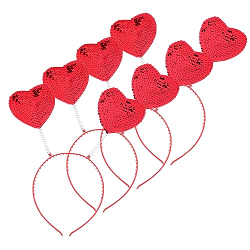 DRESSOOS Valentinstag Haar Hoops Liebe Herz Pailletten Stirnband Für Party Stirnband DRESSOOS Valentinstag Haar Hoops Liebe Herz Pailletten Stirnband Für Party Stirnband von DRESSOOS