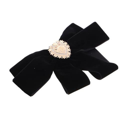 DRESSOOS Velours schleifenbrosche Damen Herzförmiges Design Vielseitige Anstecknadel für Hemdkragen Tasche und Hut Elegante Romantische Uniform reversbrosche im Lolita stil Modisches von DRESSOOS