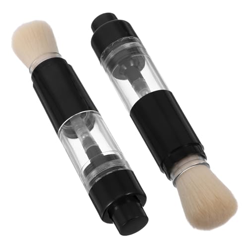 DRESSOOS Vielseitiges Beauty-tool 2er-pack Gepresste Make-up-pinsel Wiederverwendbare Lose Pinsel Für Frauen Tragbarer Rougepinsel Sanfte Berührung Für Unterwegs von DRESSOOS