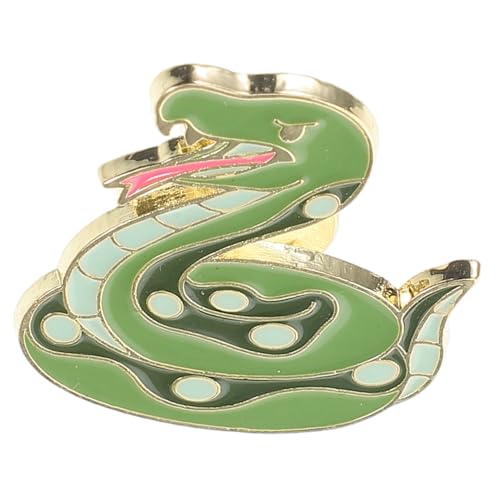 DRESSOOS Vintage Schlange Brosche Zinklegierung Langlebig Jahr der Schlange Schmuck Neujahrsdekoration Eleganter Schlangenanhänger Modische Anstecknadel für Damen und Herren von DRESSOOS
