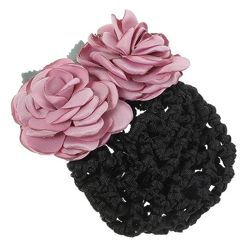 DRESSOOS Blumen-haarnetz Für Dutt Elegantes Haarschmuck Mit Floralen Design Für Hochzeiten Und Ballett Langlebig Und Sanft Für Frauen Und Mädchen Haarhalterung von DRESSOOS