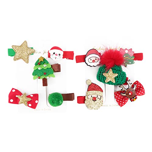 DRESSOOS Weihnachten Haar Pin Kit 10pcs Cartoon Hairwear Weihnachten Themed Muster Kinder Haar Clips Für DRESSOOS Weihnachten Haar Pin Kit 10pcs Cartoon Hairwear Weihnachten Themed Muster Kinder Haar Clips Für von DRESSOOS