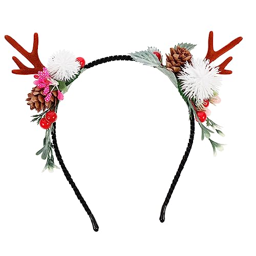 DRESSOOS Weihnachten Hirsch Geweih Stirnband Kopfstück Glitter Rentier Haar Band Für Xmas Party Cosplay DRESSOOS Weihnachten Hirsch Geweih Stirnband Kopfstück Glitter Rentier Haar Band Für Xmas Party Cosplay von DRESSOOS