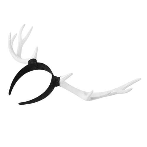 DRESSOOS Xmas Rentier Stirnband Mit Geweih Weihnachtskostüm Zubehör Leichtes Und Bequemes Haarschmuck Für Festliche Anlässe Für Partys Und Cosplay Realistische Antlers Für von DRESSOOS