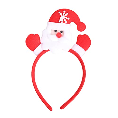 DRESSOOS Weihnachtskopfschmuck christmas haarreif christmas headband weihnachten wichtelgeschenk weihnachts deke weihnachts party Weihnachtshaarband Haarreifen Haare zu Weihnachten rot von DRESSOOS