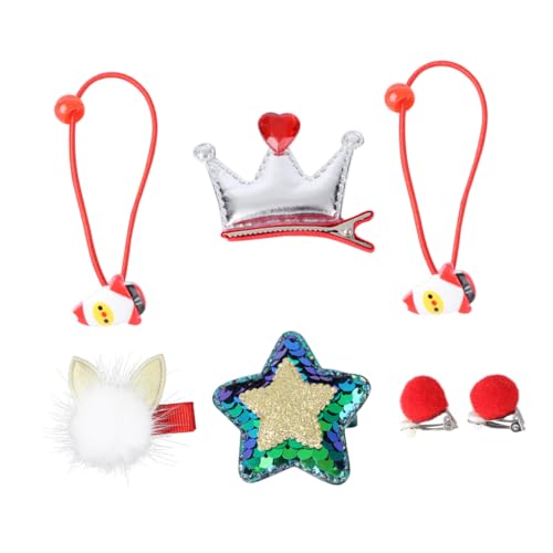 DRESSOOS Weihnachtsschmuck-set Für Kinder Mädchen Anzug Kinderhaarschmuck Für Mädchen Weihnachtskopfschmuck Für Kinder Haarspangen Für Mädchen Haarring Stoff Europäisch Und Amerikanisch von DRESSOOS