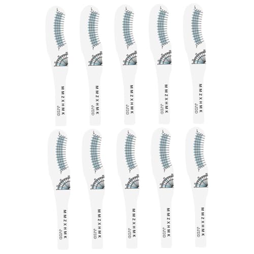 DRESSOOS Wimpernmesswerkzeug-set Wimpernlineal Aus Papier Für Genaues Messen Der Wimpernlänge Und Des Curling-grads von DRESSOOS