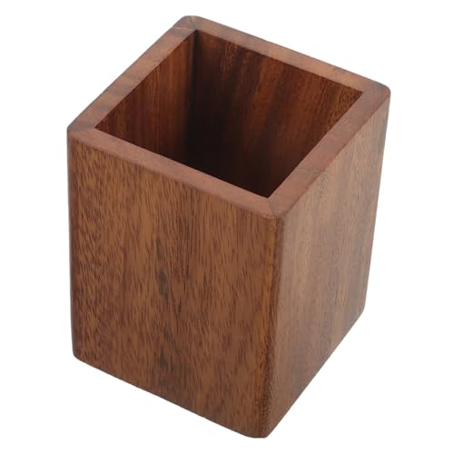 DRESSOOS Make-up-pinselhalter Aus Holz Bleistiftbecher Schreibtisch-schreibwaren-organizer Kompakter Make-up-organizer Für Bürozubehör von DRESSOOS