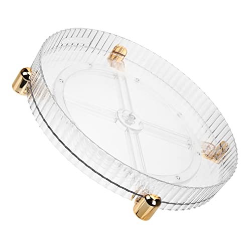 DRESSOOS Rotierender Make-up Organizer Für Kosmetik Parfüm Und Hautpflege Drehbares Aufbewahrungsregal Transparent Multifunktional Für Schlafzimmer Badezimmer Und Wohnzimmer von DRESSOOS