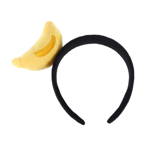 DRESSOOS Bananen-haarreif Aus Plüsch Obst-haarreif Für Party Cosplay-kopfschmuck Frische Kopfbedeckung Haar-accessoire Mit Banane von DRESSOOS