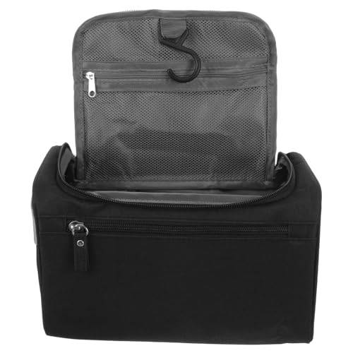 DRESSOOS aufhängbare kulturtasche travel Cosmetic Bag tragbare Kulturtasche Reise-Kosmetiktasche Makeup Tasche Make-up-Organizer-Tasche Kulturbeutel aus Leder für Herren Make-up-Taschen von DRESSOOS