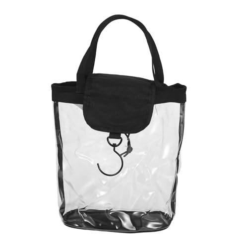 DRESSOOS wasserdichte Transparente Kosmetiktasche mit Haken und Weichem Griff Großer Kulturbeutel für Reisen Sport Fitnessstudio Strand Multifunktionaler Reise Organizer für Damen und von DRESSOOS