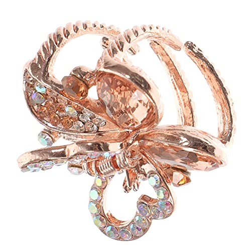 DRESSOOS Schmetterling Haarklammer Strass Haarspange Damen Kieferspange Schmetterling Krallenklammer Haare von DRESSOOS