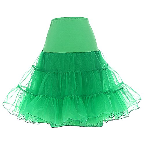 DRESSTELLS Petticoat Unterrock Damen Reifrock Grün Dirndl Petticoats 1950er Rockabilly Kleider Pettycode Unterrock Kurz Tüllrock Meerjungfrau Kostüm Green S DRESSTELLS Petticoat Unterrock Damen Reifrock Grün Dirndl Petticoats 1950er Rockabilly Kleider Pettycode Unterrock Kurz Tüllrock Meerjungfrau Kostüm Green S von DRESSTELLS