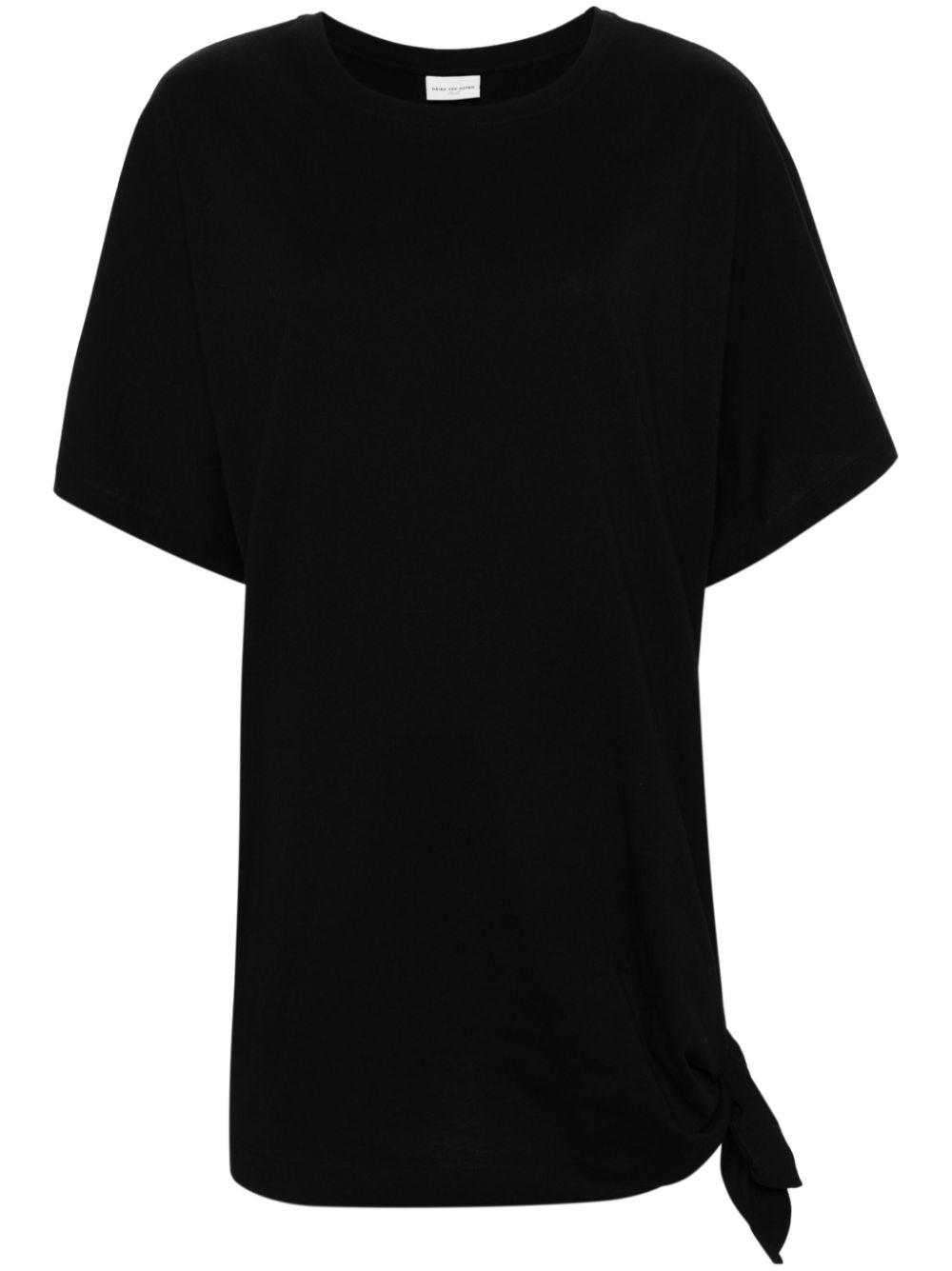 DRIES VAN NOTEN T-Shirt mit Knotendetail - Schwarz von DRIES VAN NOTEN