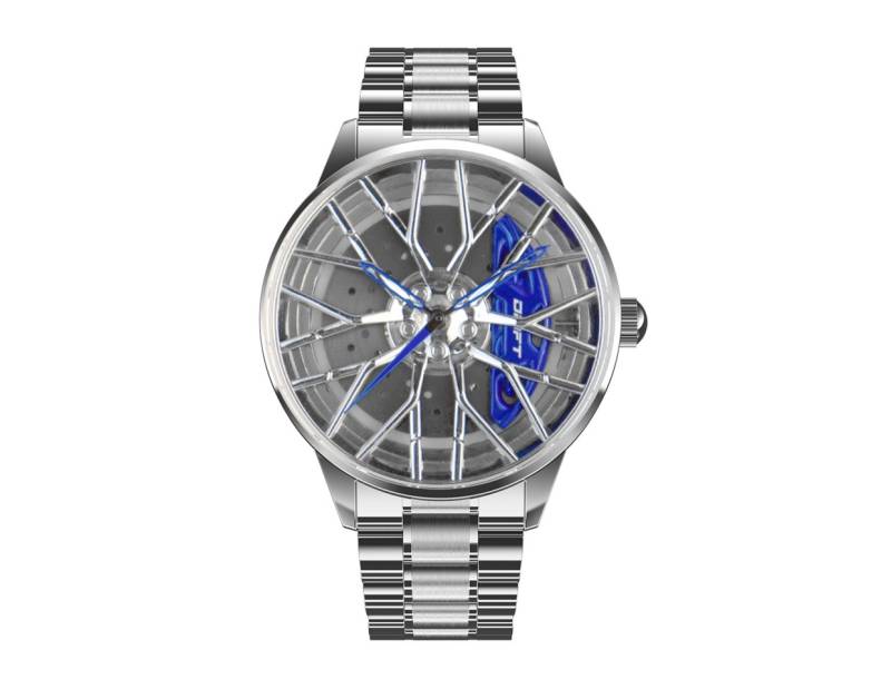 DRIFTELEMENT Quarzuhr MOTORSPORT FELGENUHR, Dreidimensionales Felgendesign - Sportwagen Felgen Armbanduhr von DRIFTELEMENT