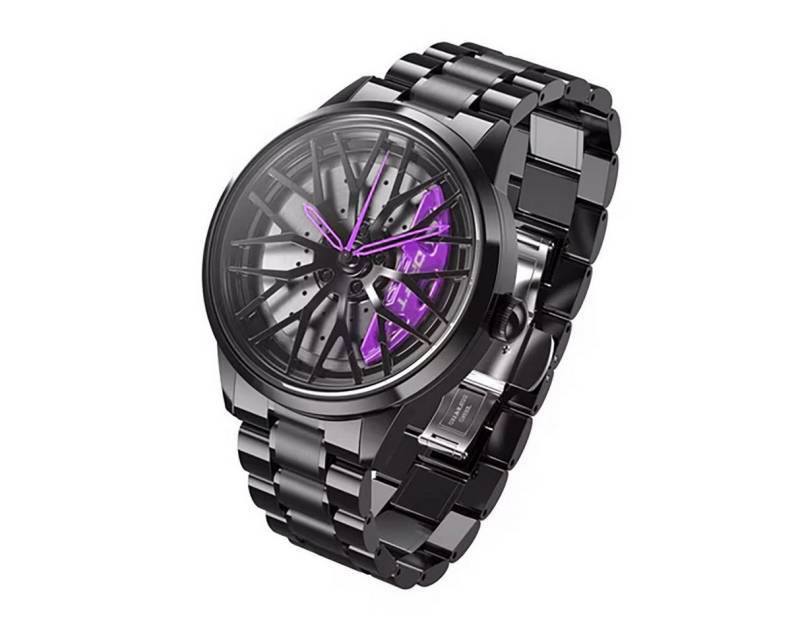 DRIFTELEMENT Quarzuhr MOTORSPORT FELGENUHR, Dreidimensionales Felgendesign - Sportwagen Felgen Armbanduhr von DRIFTELEMENT