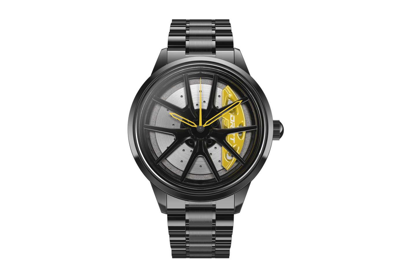 DRIFTELEMENT Quarzuhr NITRO FELGENUHR, Dreidimensionales M8 Felgendesign von DRIFTELEMENT