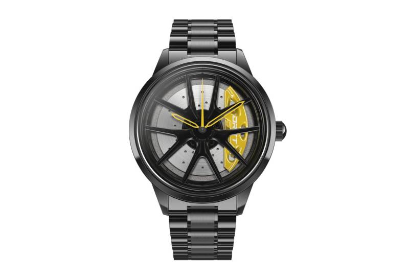 DRIFTELEMENT Quarzuhr NITRO FELGENUHR, Dreidimensionales M8 Felgendesign von DRIFTELEMENT