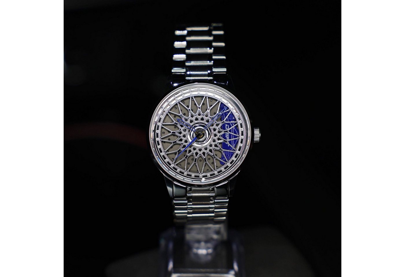 DRIFTELEMENT Quarzuhr Racing Felgenuhr, Dreidimensionales Felgendesign - Sportwagen Felgen Armbanduhr von DRIFTELEMENT