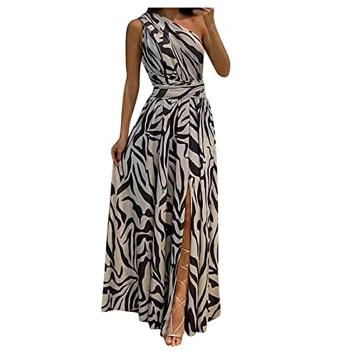 Chinesisches Kleid, Mittelalter Kostüm Damen Maxikleider Damen Sommer Strandtunika Damen Strandkleid Damen Lang Leinenkleid Damen Sommer Chiffonkleid Damen Drag Kleid Abakuhaus (Schwarz,L) von DRILEND