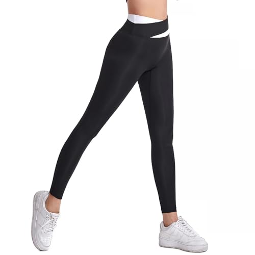 DRILEND Leggings Damen High Waist Blickdicht Leggins Bauchkontrolle für Sport Yoga Gym von DRILEND