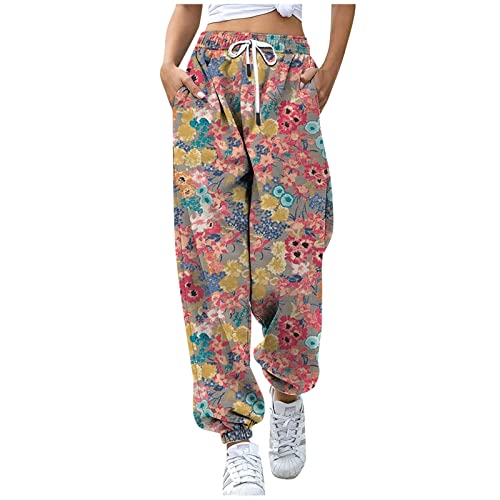 DRILEND Töpfchen Trainingshosen,Die Toten Hosen Lange Hosen Damen 4Xl 112 Toten Hosen Softshell Hosen Für Damen Jumpsuit Lang Breite Damen Cargohose Mit Abnehmbaren Beinen Overalls(b-Rosa,XXL) von DRILEND