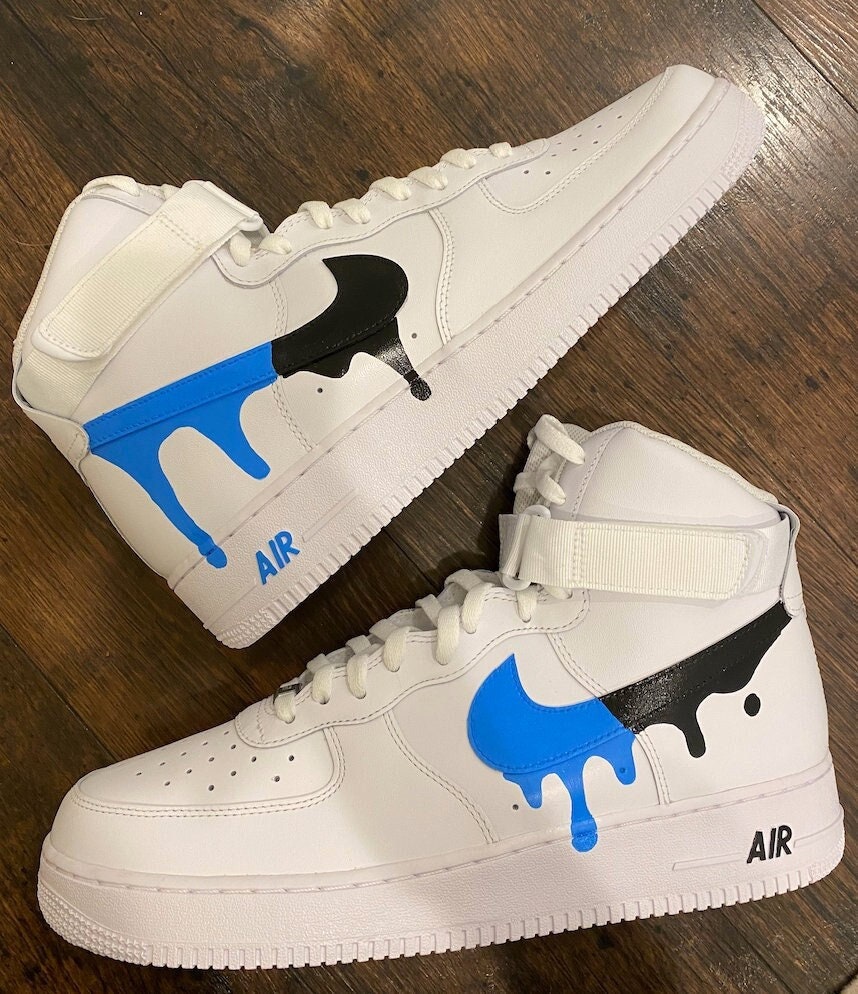 Benutzerdefinierte Af1Benutzerdefinierte Zweifarbige Nike Air Force 1 Sneaker - Wählen Sie Ihre Farbe von DRIPKICKSTHEBRAND