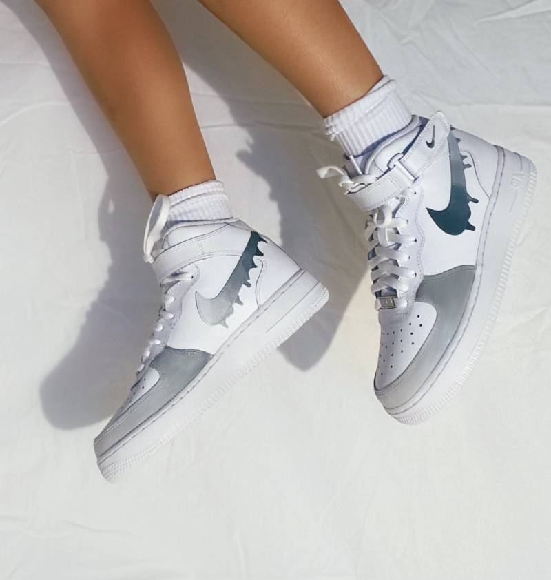 Custom Af1Gradient/Ombre Custom Nike Af1 Mids - Wählen Sie Ihre Farbpalette von shopdanielarachel