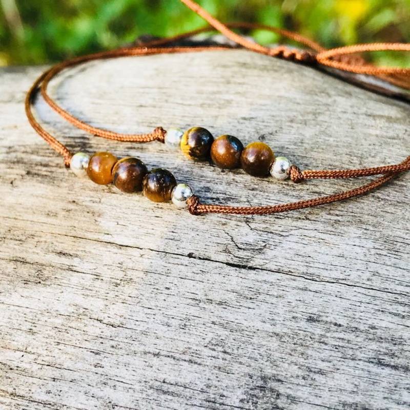 Paare Armband-Set Von 2, Seine Und Ihr Jubiläum, Schnurarmband, Schicksal Armbänder Geschenk, Geistige Gabe Zwei, Tigerauge von DRISAIN