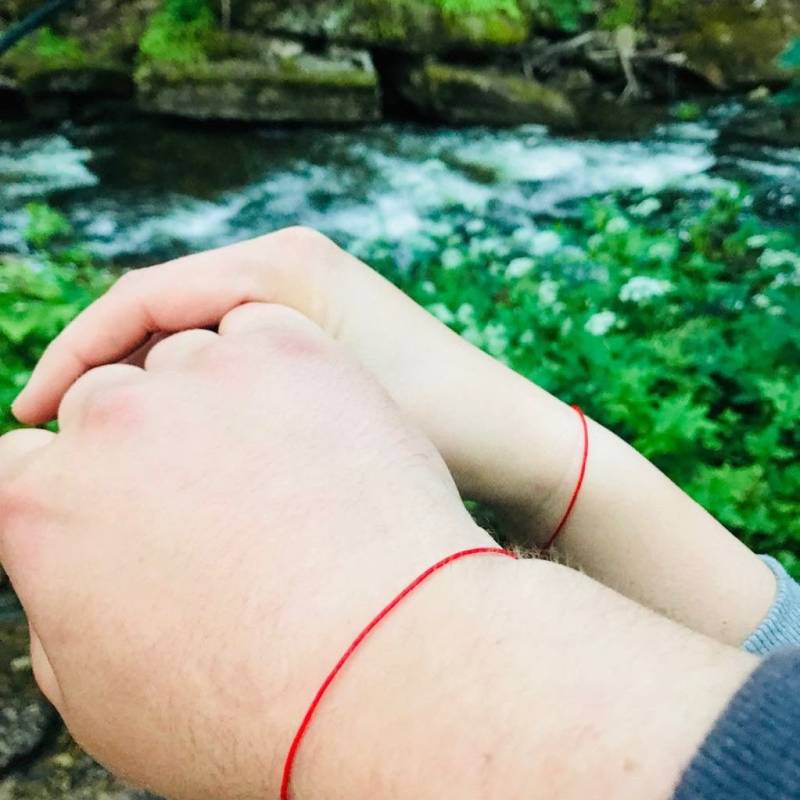 Rote Schnur Des Schicksals Paare Armband 2Er Set, Ihr Und Paar Armband, Schicksal Armbänder, Spirituelles Geschenk Für Zwei von DRISAIN