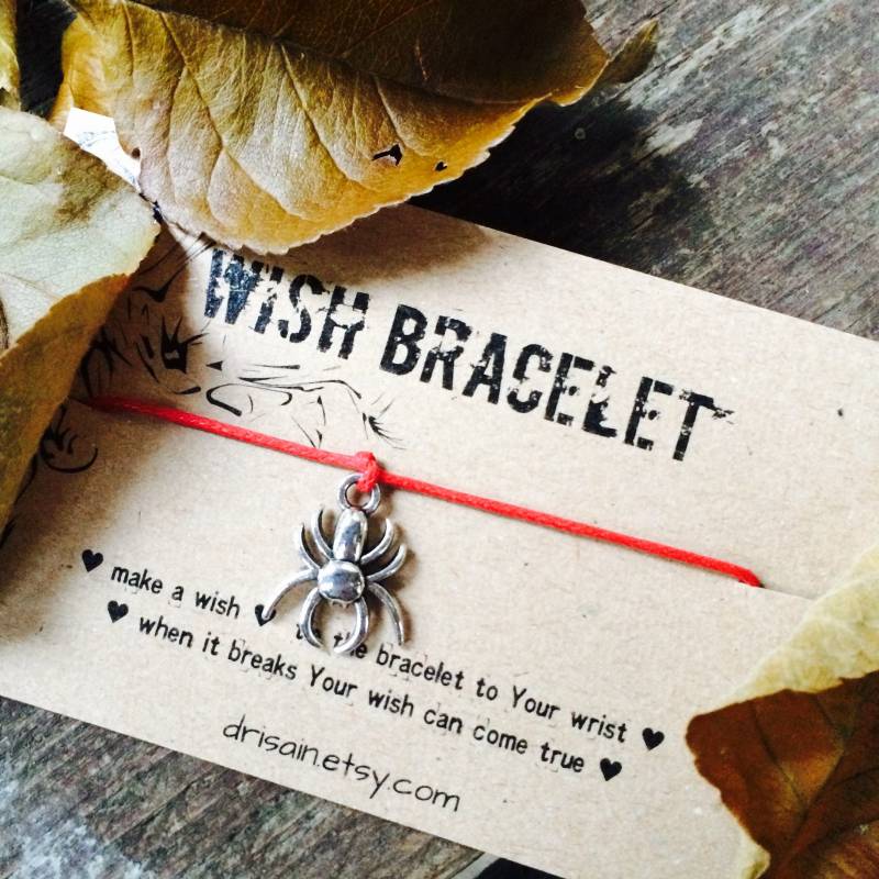 Spinne Charme Wunscharmband, Halloween Speziell, Freundschaft Armbänder, Halloween-Party-Armbänder, String-Armband, Charm Armbänder von DRISAIN