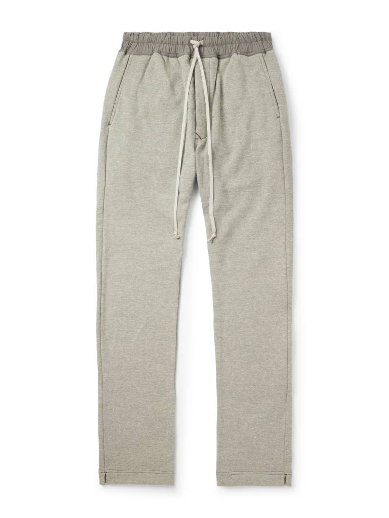 DRKSHDW By Rick Owens - Berlin Straight-Leg Shell-Trimmed Cotton-Blend Jersey Sweatpants - Men - Gray - XXL von DRKSHDW By Rick Owens