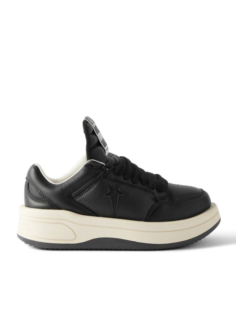 DRKSHDW By Rick Owens - Converse TURBOWPN Leather Sneakers - Men - Black - US 5.5 von DRKSHDW By Rick Owens