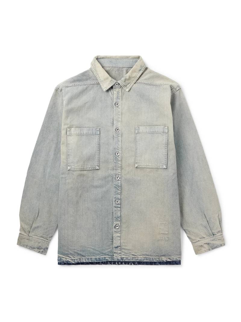 DRKSHDW By Rick Owens - Denim Jumbo Overshirt - Men - Gray - XL von DRKSHDW By Rick Owens