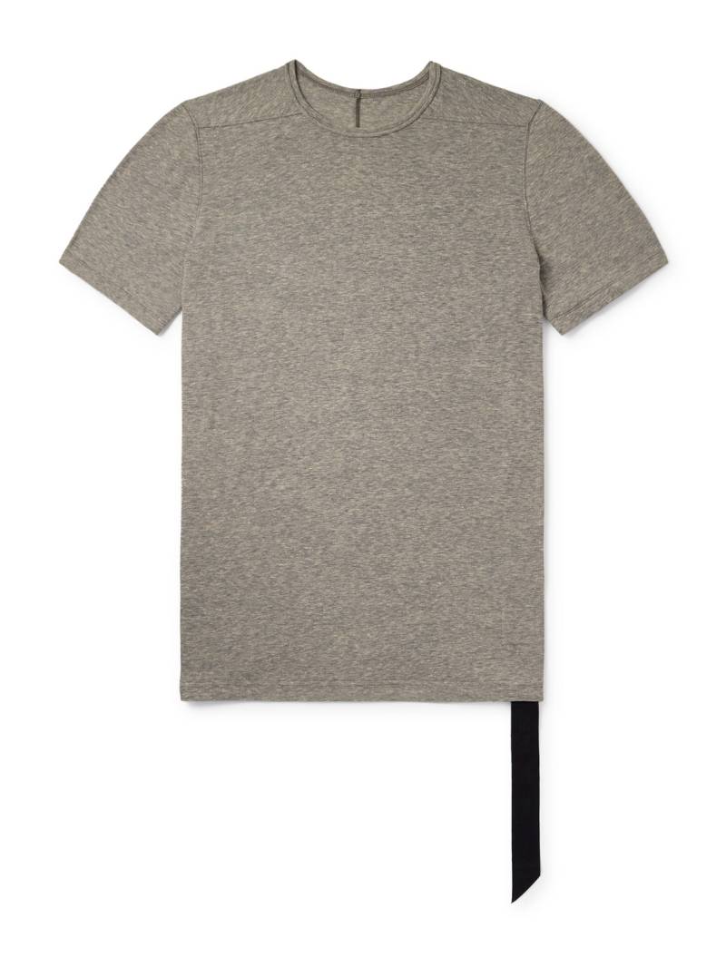 DRKSHDW By Rick Owens - Level Slim-Fit Webbing-Trimmed Cotton-Jersey T-Shirt - Men - Gray - L von DRKSHDW By Rick Owens