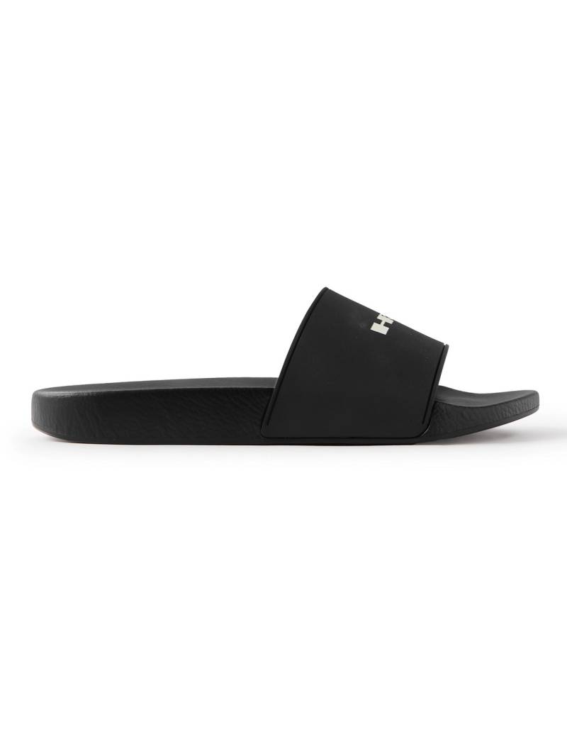 DRKSHDW By Rick Owens - Logo-Print Rubber Slides - Men - Black - EU 39 von DRKSHDW By Rick Owens