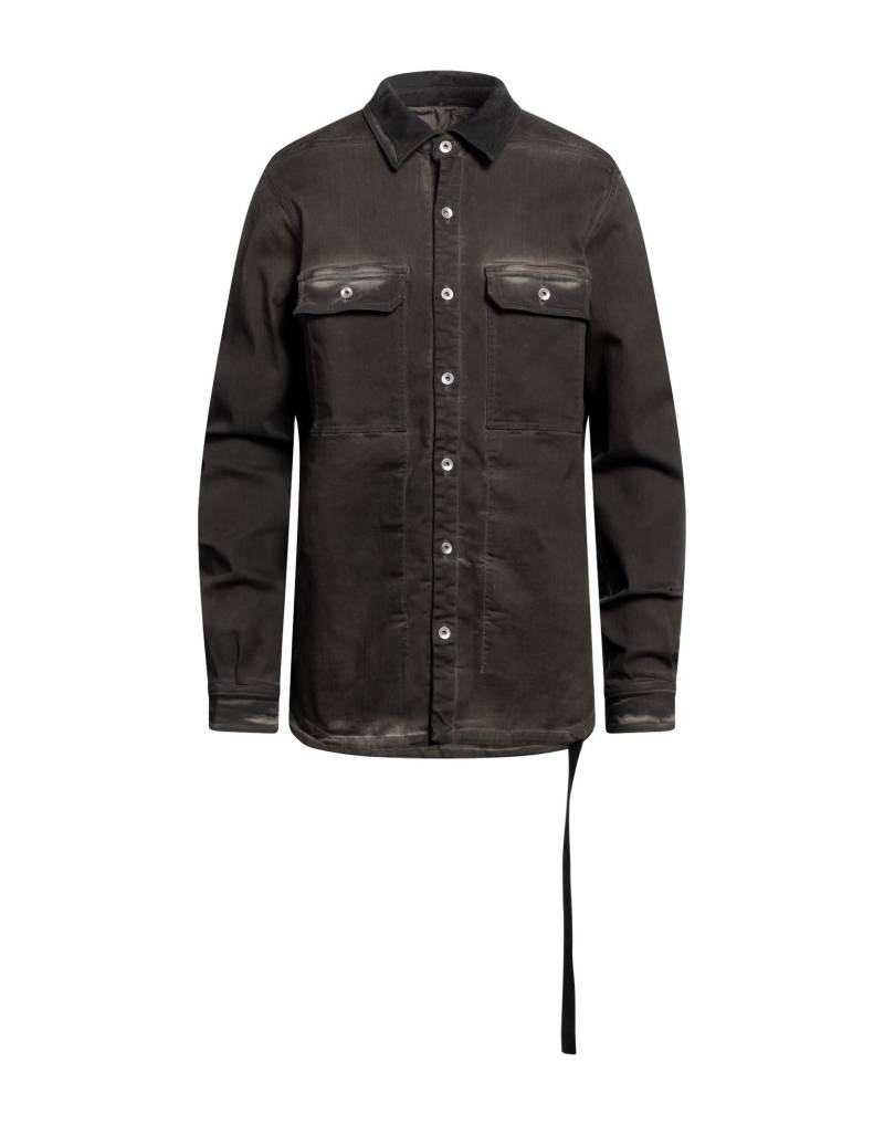 DRKSHDW by RICK OWENS Jeanshemd Herren Dunkelbraun von DRKSHDW by RICK OWENS