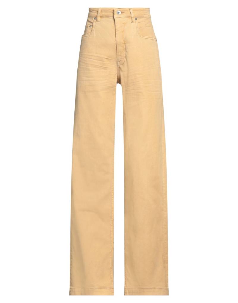 DRKSHDW by RICK OWENS Jeanshose Damen Senf von DRKSHDW by RICK OWENS