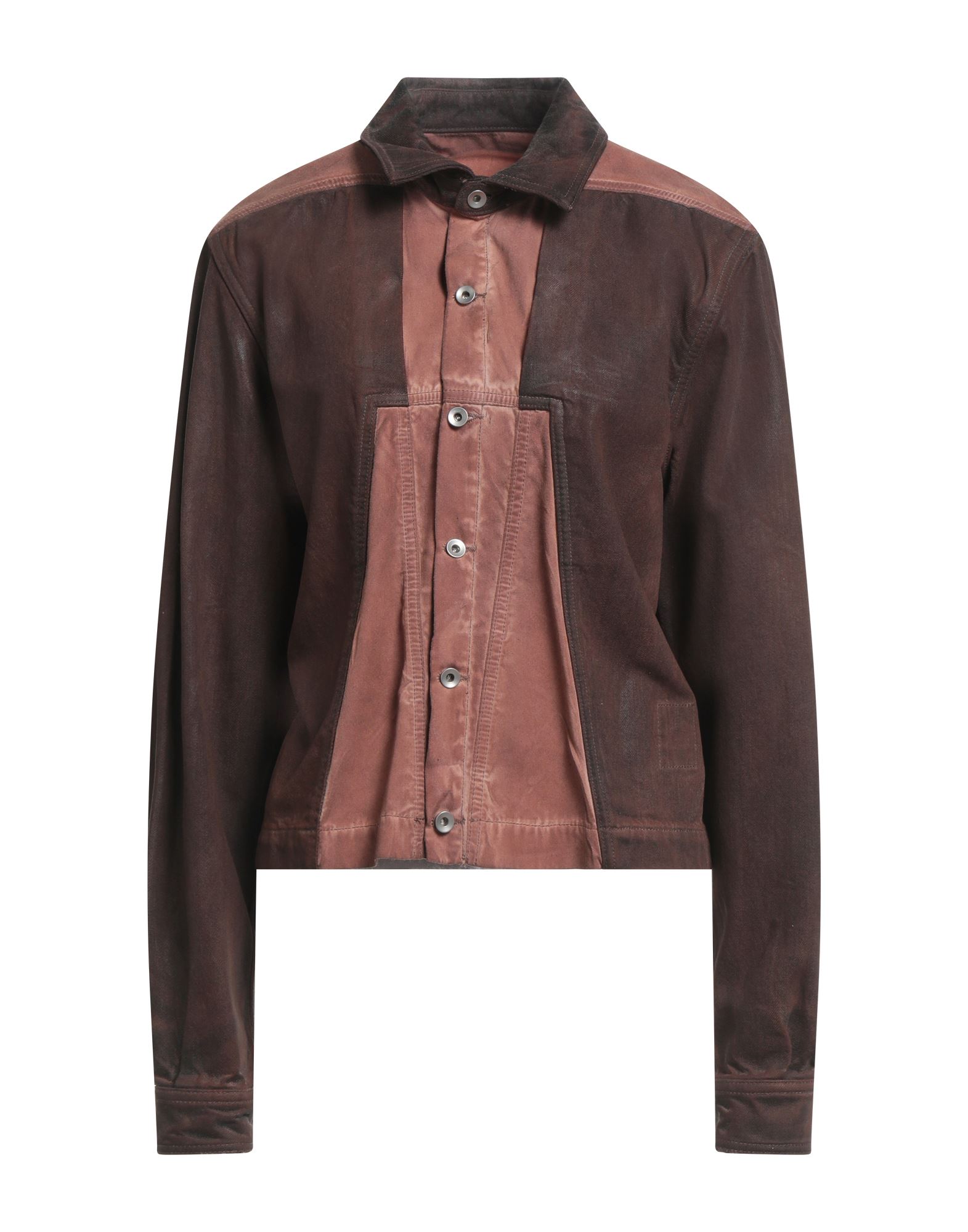 DRKSHDW by RICK OWENS Jeansjacke/-mantel Damen Braun von DRKSHDW by RICK OWENS