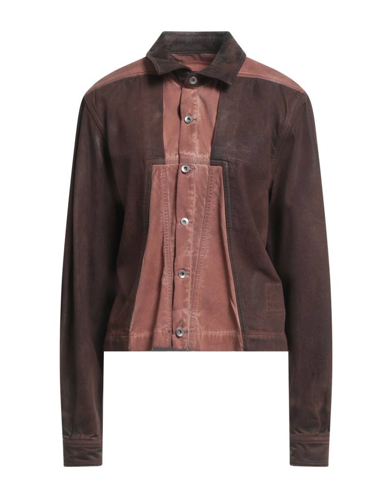DRKSHDW by RICK OWENS Jeansjacke/-mantel Damen Braun von DRKSHDW by RICK OWENS