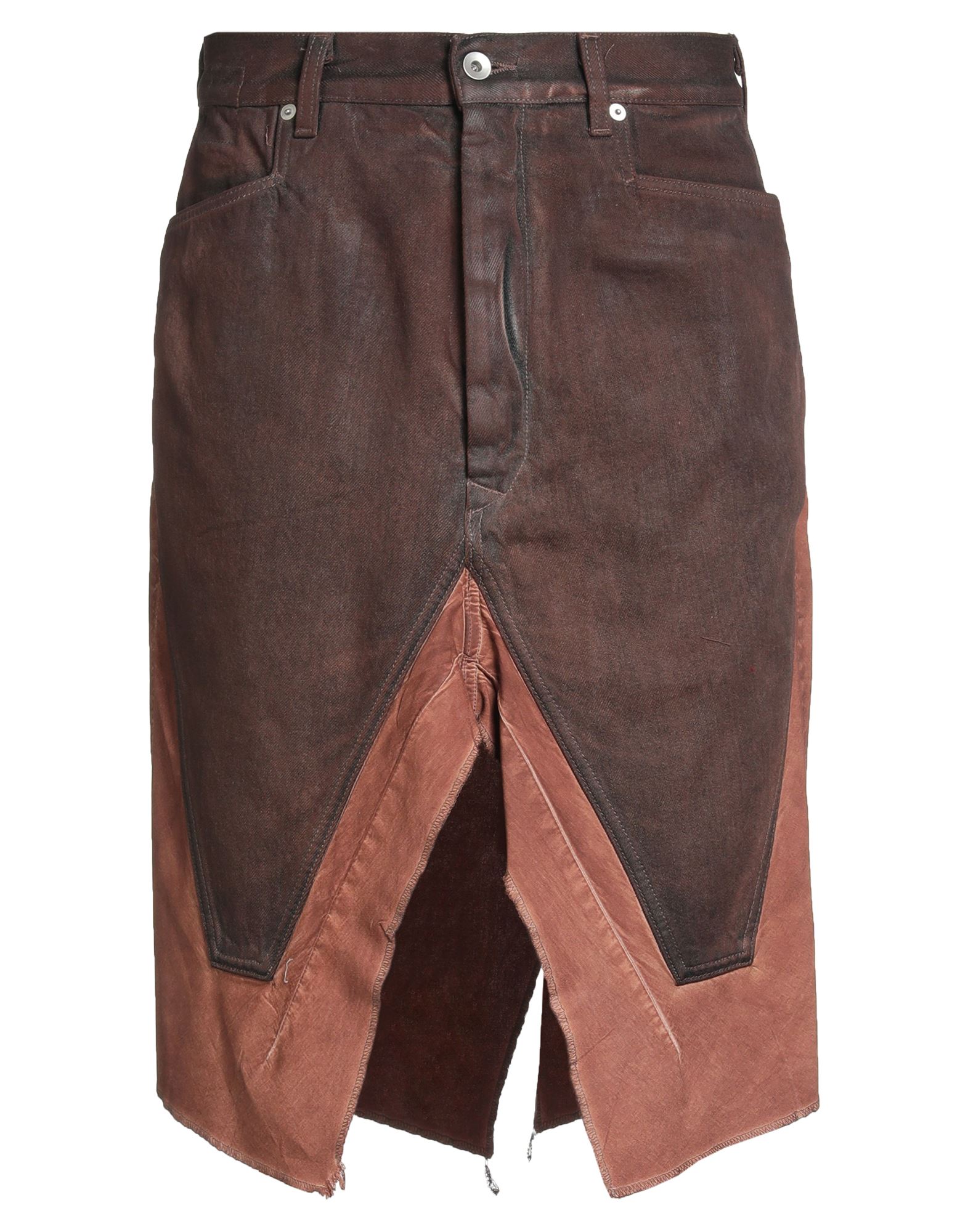 DRKSHDW by RICK OWENS Jeansrock Herren Schokobraun DRKSHDW by RICK OWENS Jeansrock Herren Schokobraun von DRKSHDW by RICK OWENS