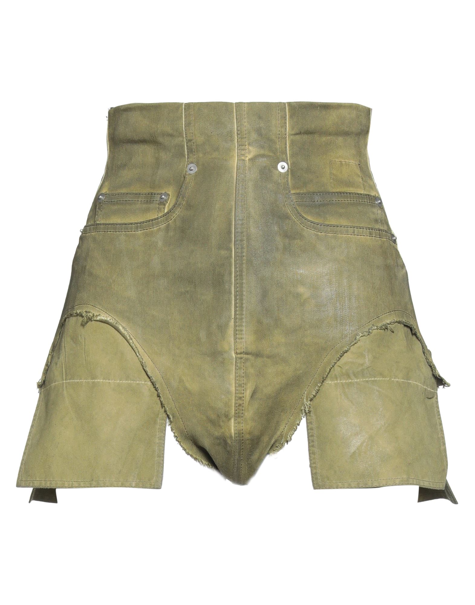 DRKSHDW by RICK OWENS Jeansshorts Damen Militärgrün DRKSHDW by RICK OWENS Jeansshorts Damen Militärgrün von DRKSHDW by RICK OWENS
