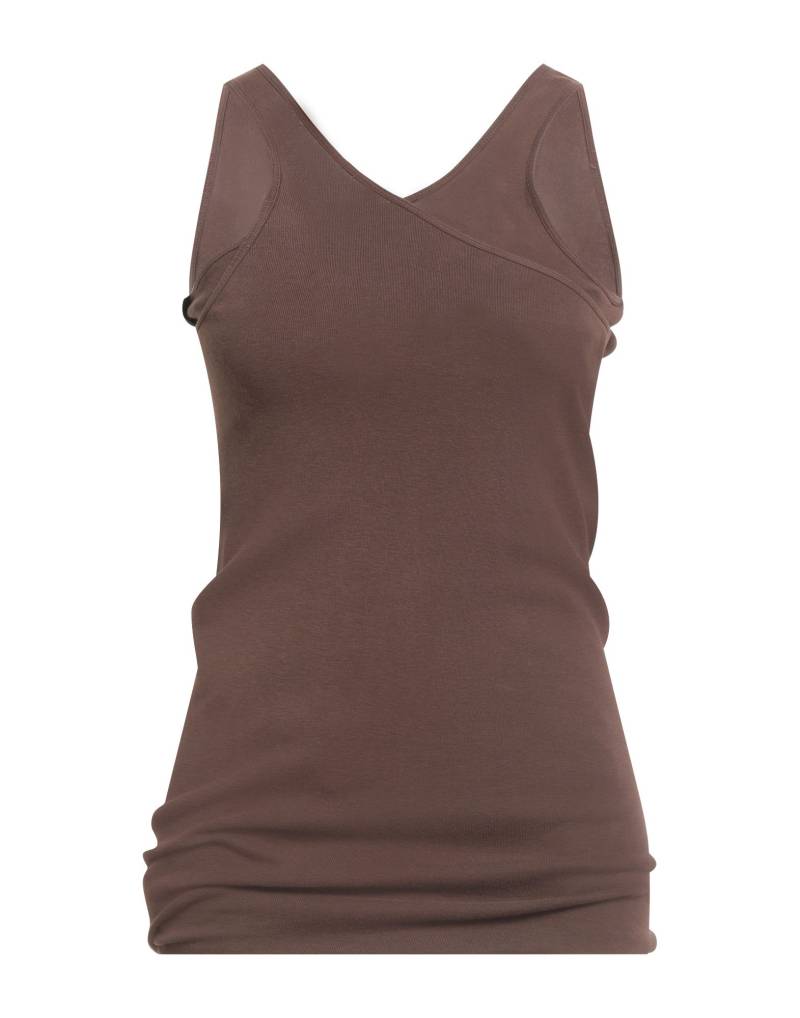DRKSHDW by RICK OWENS Tank Top Damen Braun von DRKSHDW by RICK OWENS