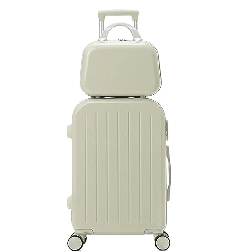 Reisekoffer Gepäck-Hartschalenkoffer, Leichtes Passwort-Gepäck, Rollkoffer Für Herren Und Damen Suitcase Rollkoffer (Color : D, Size : 22inch) von DRMEE