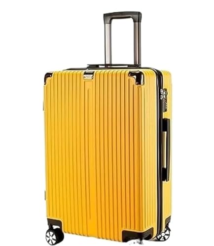 Reisekoffer Gepäckkoffer Mit Großem Fassungsvermögen Und Zahlenschloss Für Männer Und Frauen Suitcase Rollkoffer (Color : D, Size : 24inch) von DRMEE