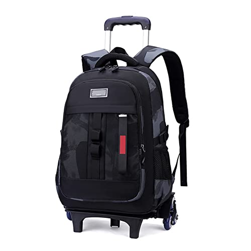 DROFOSREW Schulrucksack mit Rollen Schultrolley Schultaschen Grundschule Trolley Schulranzen Kinder Rucksack mit Rollen für Jungen Mädchen von DROFOSREW